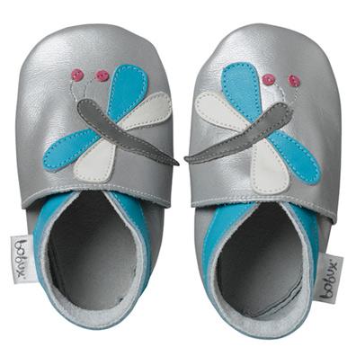 Soft Sole Shoe (Silver Dragonfly)